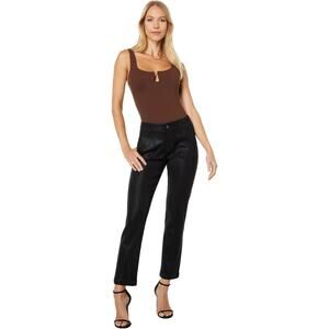 Paige jeans Mayslie Straight Ankle in Black Fog Luxe Coating size 29 (US 8)
